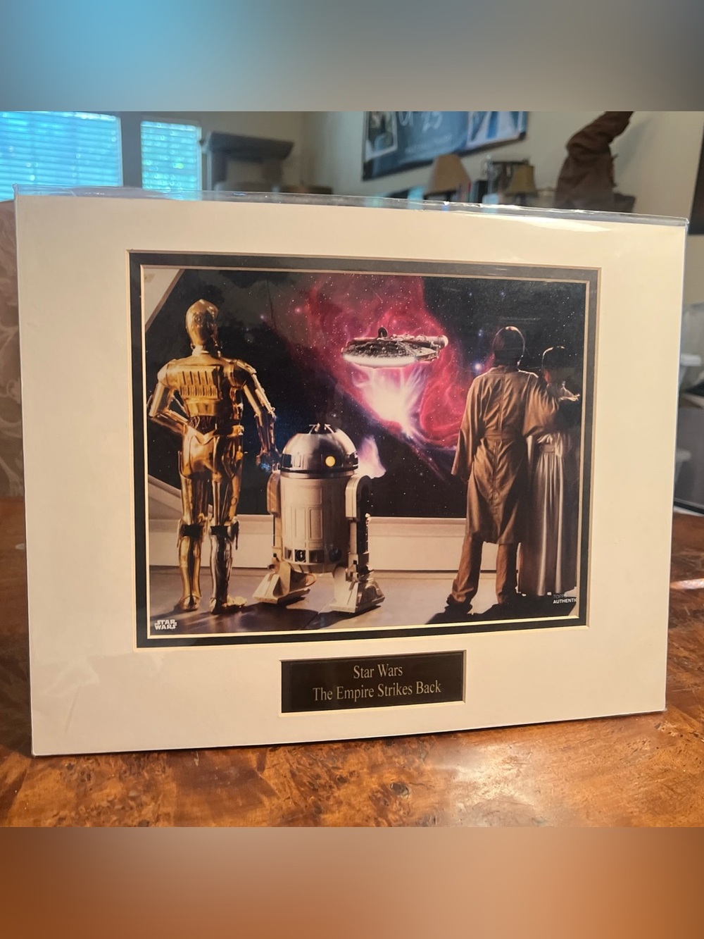 Star Wats Ep V - The Empire Strikes Back Double Matted Print of Final Scene. New